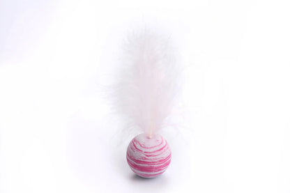 Cat Toy Feather Ball